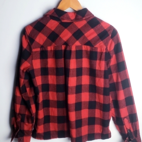 J CREW Buffalo Plaid Pullover Wool Blend Jacket! - Picture 6 of 6